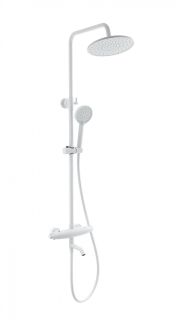 Душевая стойка Wonzon & Woghand Capsule WW-B3031-A3-MW с термостатом белый матовый